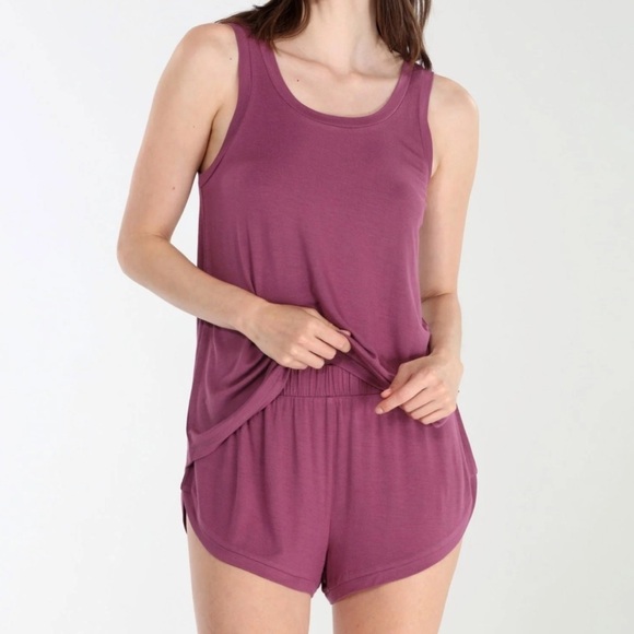 Honeydew Good Times 2 Piece Shortie Pajama Set Black Tank Shorts Size M NWT - Picture 7 of 11